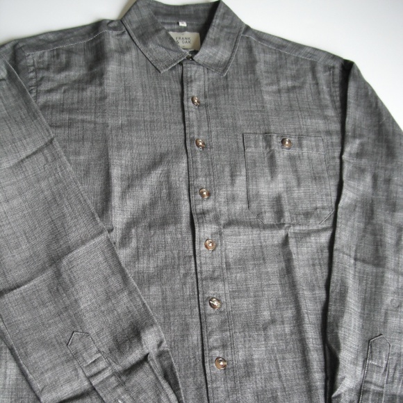Frank & Oak Grey Solid Long Sleeve - Picture 1 of 8